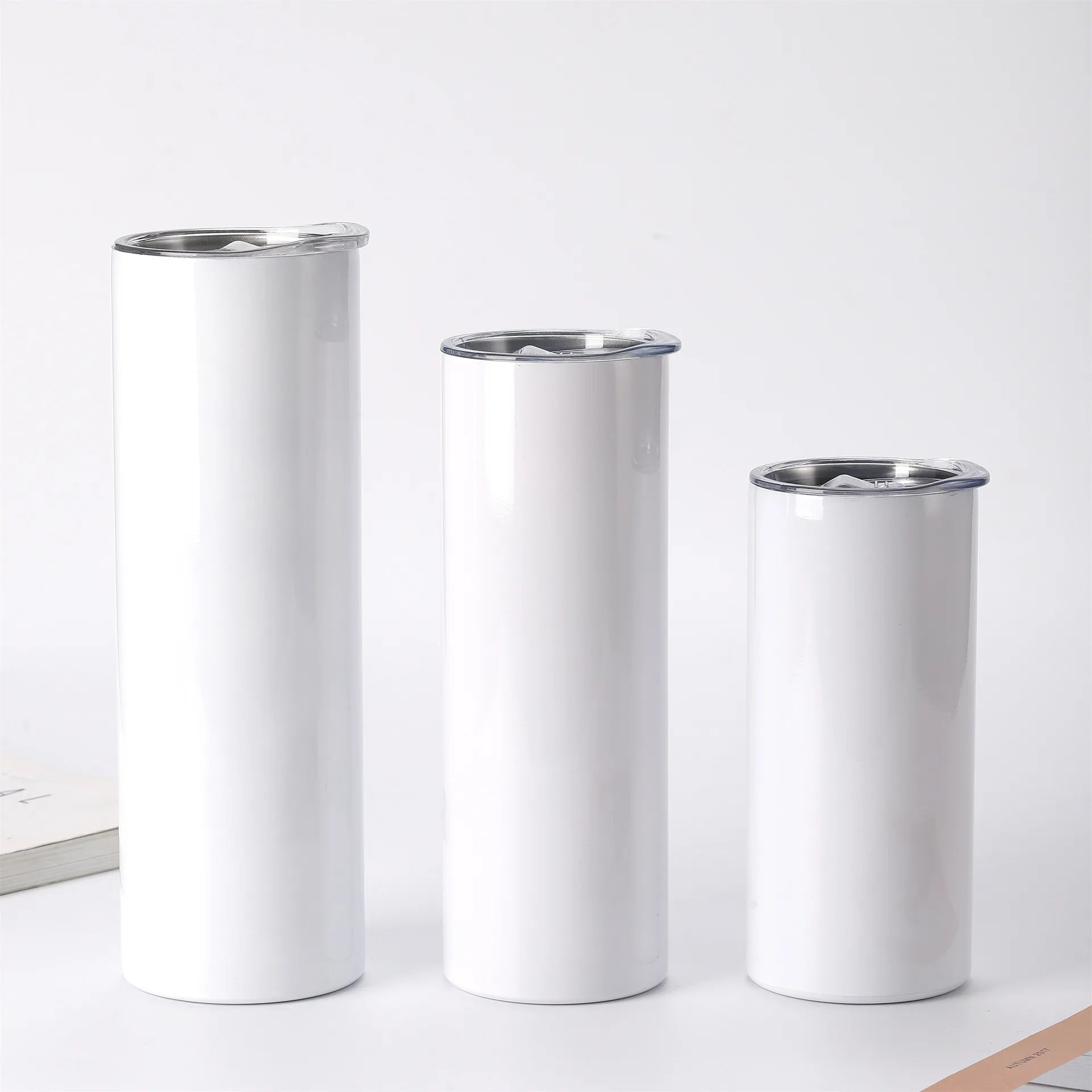 Wholesale Tumbler 20oz 30oz Mug Heat Press Vaccum Hot/cold Thermo Sublimation Blank White Straight Tumblers With extra Lid