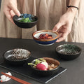 Japanese Restaurant Round Mini Ceramic Sauce Dish Sushi Seasoning Dipping Dishes Kitchen Tableware Soy Sauce Plate
