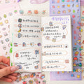 2pcs/pack Fun Fair Cute Cartoon Handbook Stickers Kids Female Cute Stickers Handbook Stickers