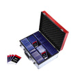 Aluminum Color Combination Design Storage Box - for Rigid Card Holders for Trading Cards & Sports Cards (Extra Large)