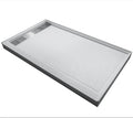 Wholesale Modern Customize Rectangular Shaped Stone Resin Black/white Shower Tray Solid Surface Base Bathroom Shower Tray