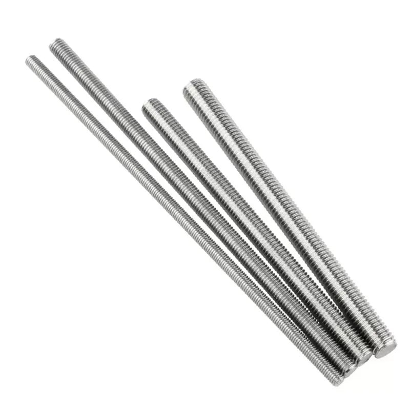 1M 2M 3M M8 M10 M12 SS 304 316 Stainless Steel ASTM B8 B8M Full Thread Bolt Studs Threaded Rod