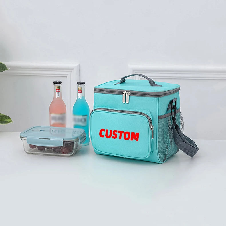 Customized Shoulder Lunch Bags Daily Picnic Portable One Shoulder Picnic Cooler Bag Thickened Insulation Bag