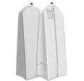 Custom Logo Eco-friendly Non Woven Fabric Foldable Large Capacity 20L Garment Bag for Coat Jacket Wedding Dress Gown Mens Suit