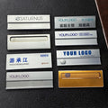 Personalized Uniform Laser Cut Aluminum Metal Nameplates Name Plate Magnetic Name Badge with logo