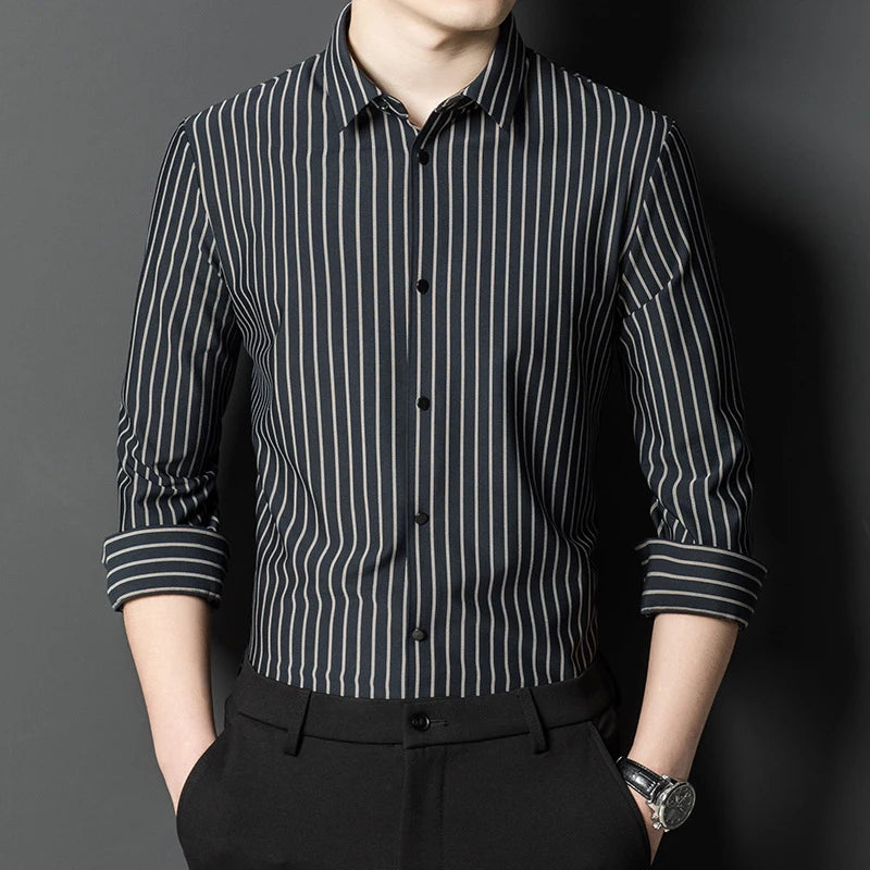 Low Price Free Sample Sports 100% Cotton Long Sleeve Casual Plaid Stripes Breathable Shirts Bulk Men's