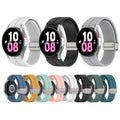 Silicone Strap for Samsung Galaxy Watch 5 Pro Bands Original Folding Buckle Bracelet for Galaxy Watch 4 Classic Smartwatch