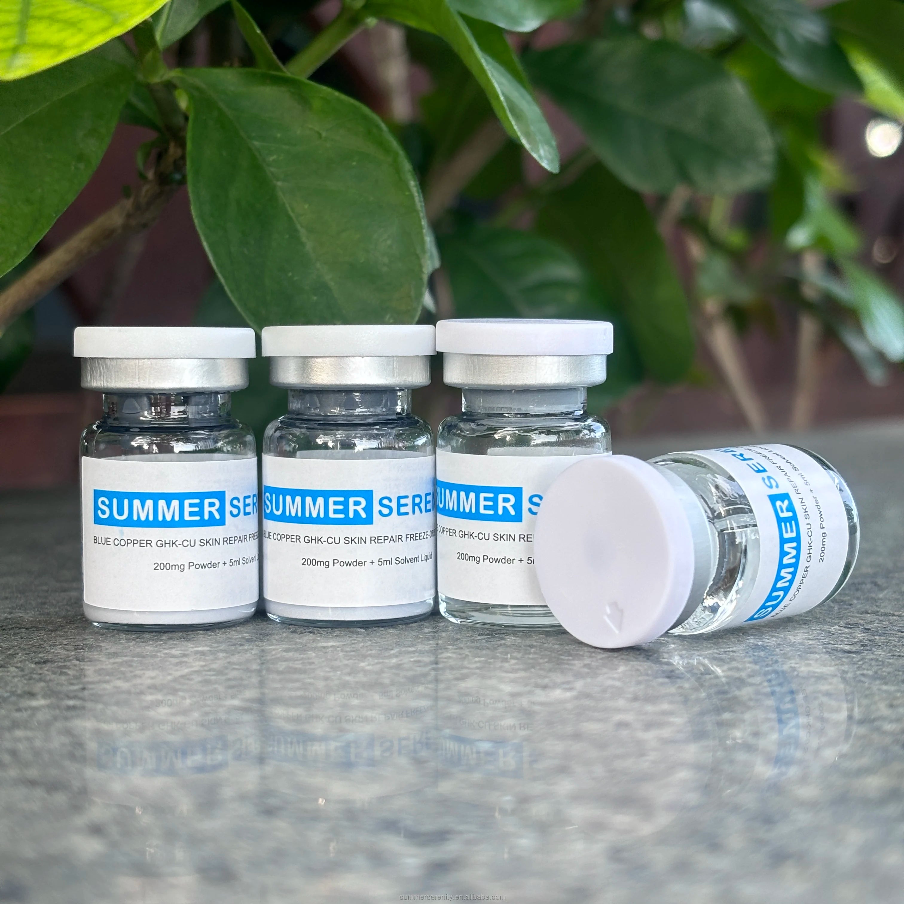 Private Label Skincare Serum Oligopeptides Lyophilized Powder Essence 5ml Copper Peptide Lyophilized Powder Facial Serum