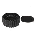CHEFMADE WK9955 12pcs/set Silver Black 4" 4inch Non-Stick Removable Loose Bottom Round Quiche Pan Pie Tart Pan for Oven Baking