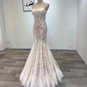Sweetheart Collar Detachable Mermaid Wedding Dress for Bride 2024 Backless Elegant Bridal Gown Wm50