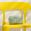 Recycled Pet Quilted Zipper Travel Economic Cosmetic Convenient Makeup Bag Custom Logo With Lining