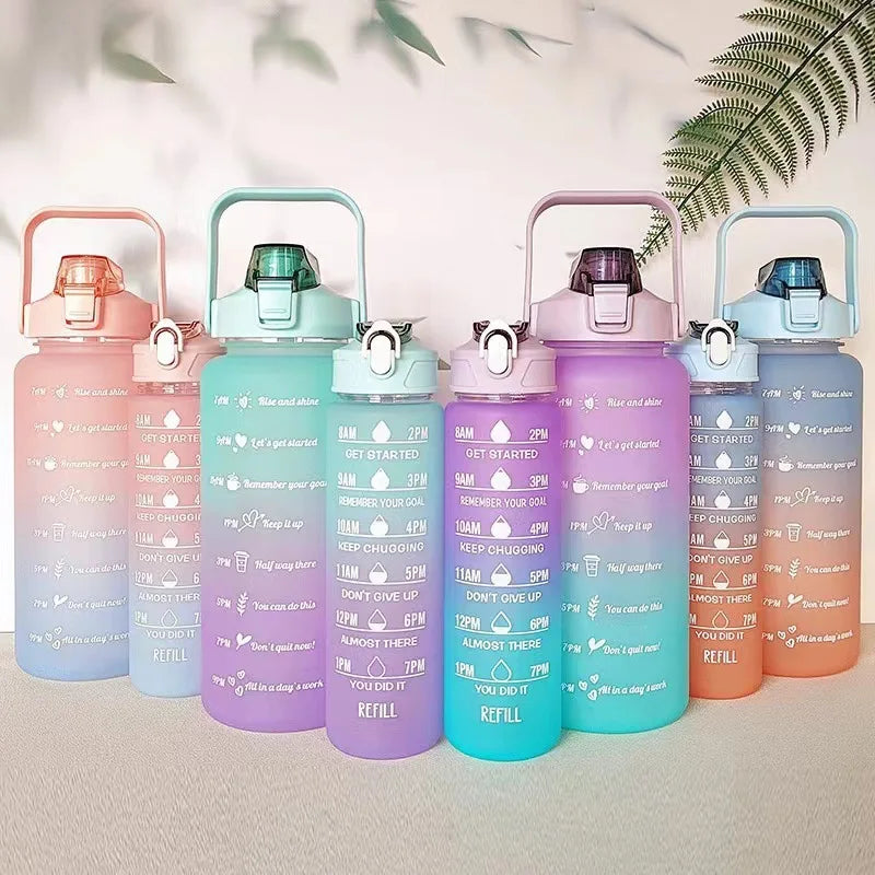 2026 Hot 3 in 1 Set Bottle Children  Sports Plastic Water Bottle Wholesale with Straw for Kids School