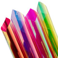 Transparent Rainbow Dichroic Iridescent PVC/TPU Vinyl Fabric Plastic Film for Raincoat Fans Decoration