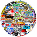 50Pcs Japan Anime LOGO  Graffiti Stickers Suitcase Skateboard Guitar Decorative Stickers DIY Waterproof Gift Sticker for Kids