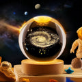 6CM Art Crystal Ball Night Lamp 3d Luminous Solar System Crystal Ball Led Night Ball Warm Desktop Home Decoration Christmas Gift