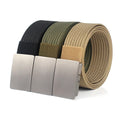 New Tactical Belt Men's Canvas Polyester Belt Outdoor Alloy Buckle Weaving Fabric Belt Wholesale LQbelt Factory