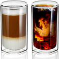 Hot Selling High Borosilicate Double Wall Glass Cup Transparent Heat Insulation Suitable for Latte Coffee