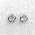 Sterling Silver 4mm/5mm/6mm Semi Mount Stud Earrings Empty Support Blank Setting S925 Base Without Center Stone for DIY Inlay