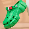 Hot Clogs Summer Women Platform Sandals Indoor Outdoor Hole Slides Ladies Beach Shoes Casual Garden Clog Waterproof Slipper