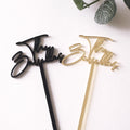 Factory Price Custom Cocktail Stirrers for Sale for Weddings for Parties and Custom Monogram Acrylic Stirrers Swizzle Sticks MegaBDM