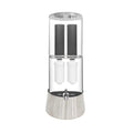 14L Household Glass Gravity Water Filter Activated Carbon Removal Glass Gravity Water Purifier with Stainless Steel Lid and Base