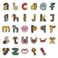 DIY Cute Animal Letters Embroidery Iron on Patch for Kid Customized Letters Embroidered Sticker Patch
