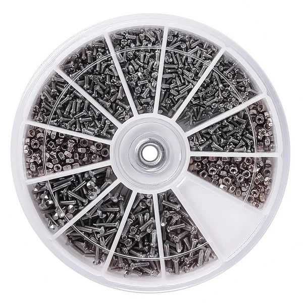 600pcs 12 Kind of Small Screws Nuts Electronics Assortment Kit