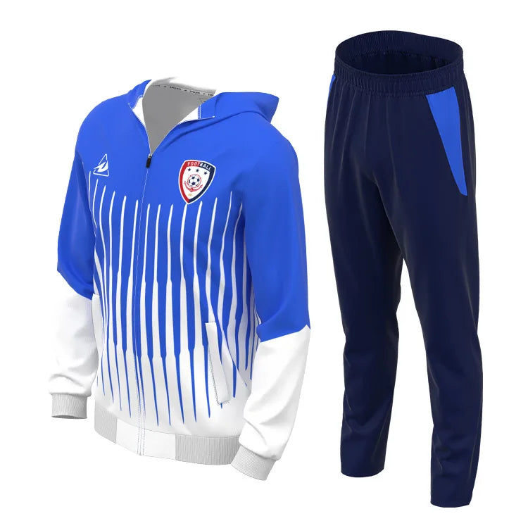 ZHOUKA Sportswear Custom Windproof and Warm in Winter Soccer Jacket Sport Tracksuit