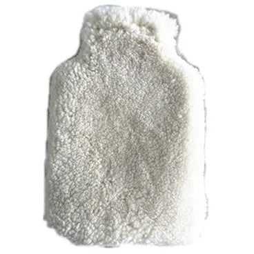 Sample Support New Design Lamb Skin Curly Wool Home Textiles Hot Water Bottle Warm Bag
