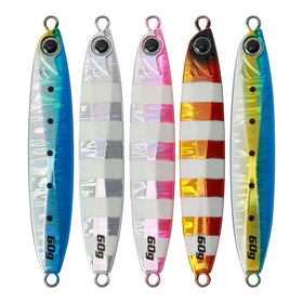 Jiggingpro 35g 45g 60g 80g 100g Pesca Glow Casting Jigs Fishing Baits Fishing Lure Artificial Baits Shore Jig for Saltwater