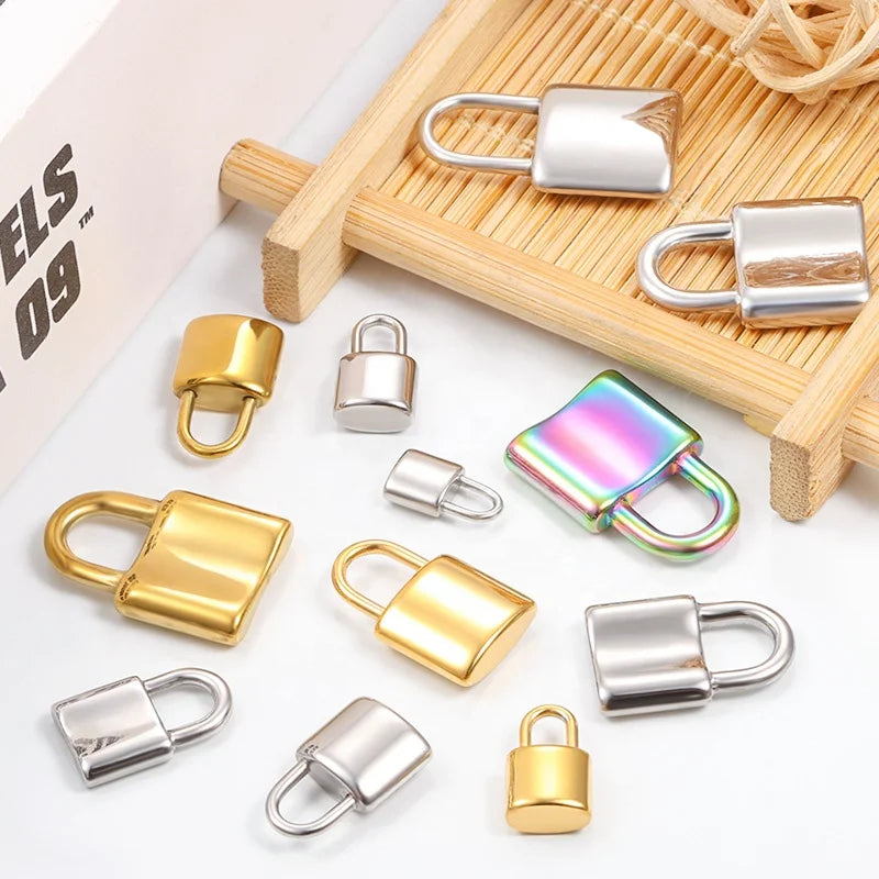 Customized Discount Personalized Stainless Steel Pendant Accessories Various Lock Head Fine Pendant