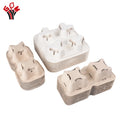 Wholesale Biodegradable Disposable Coffee Cup Holder with 2/4 Cups Tray for Takeaway and Hot Coffee Food Industrial Use