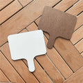 Sublimation Blank Durable Single Sided Sublimation MDF Board Blank Sublimation Wood Paddle Hand Fan for Graduation Memorial Gift