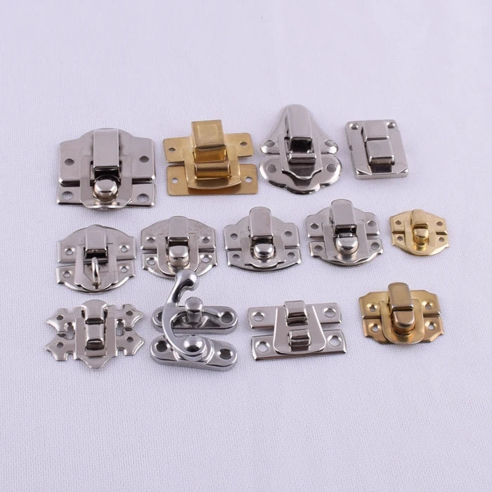 Various Design Small Metal Jewelry Box Catch Lock Latch for Wooden Box Accessories
