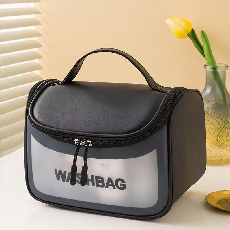 Makeup Travel Bag Bolsa Con Cremallera Small for Women PU Pink With Led Mirror Drawstring Private Label Bags