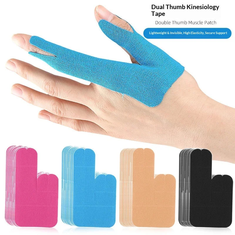 Melenlt Pre-cut Elastic Billiard Finger & Thumb Protection Patch Anti-friction Fixed Support Sports Bandage