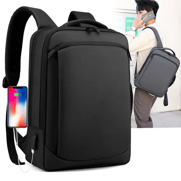 Wholesale Cheap Price Business Backpack Custom Logo Waterproof USB Laptop Backpack Bag for Men
