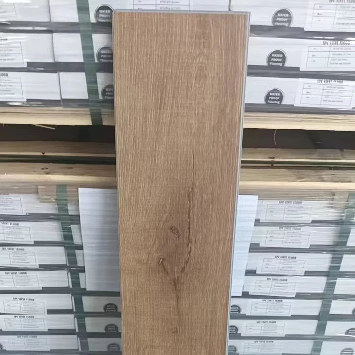 22mil EIR Spc Flooring 4mm 5mm Waterproof Anti-Slip PVC Vinyl Plank Wood Tiles for Kitchen Supermarket Scratch Resistance