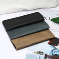 Portable Microfiber & PU Leather Eyeglasses Case Soft Glasses Bag in Brown Gray for Women and Men Eyewear Pouch