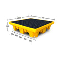 New Plastic Safe Storage Spill Containment Tray 4 Drum Spill Containment Pallet with Drain Outdoor Supplier