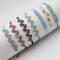 Bohemian Tila Bracelet Stitching Color Turkish  Handmade Beaded Bracelet for Women