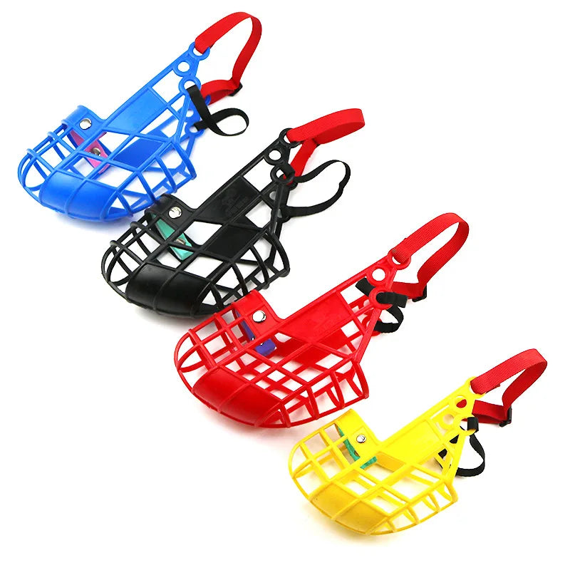Wholesale Anti-Bite Dog Plastic Muzzle with Mouth Cover Anti-Accidental Eating Bark Control Pet Dog Mask