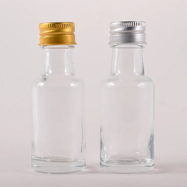 Low Price 30ml 1oz.clear Mini Glass Bottle with Screw Cap for Beverage Olive Oil