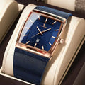 POEDAGAR 885 Mens Luxury Fashion Business Wristwatches Stainless Steel Strap Waterproof Quartz Watches for Mens