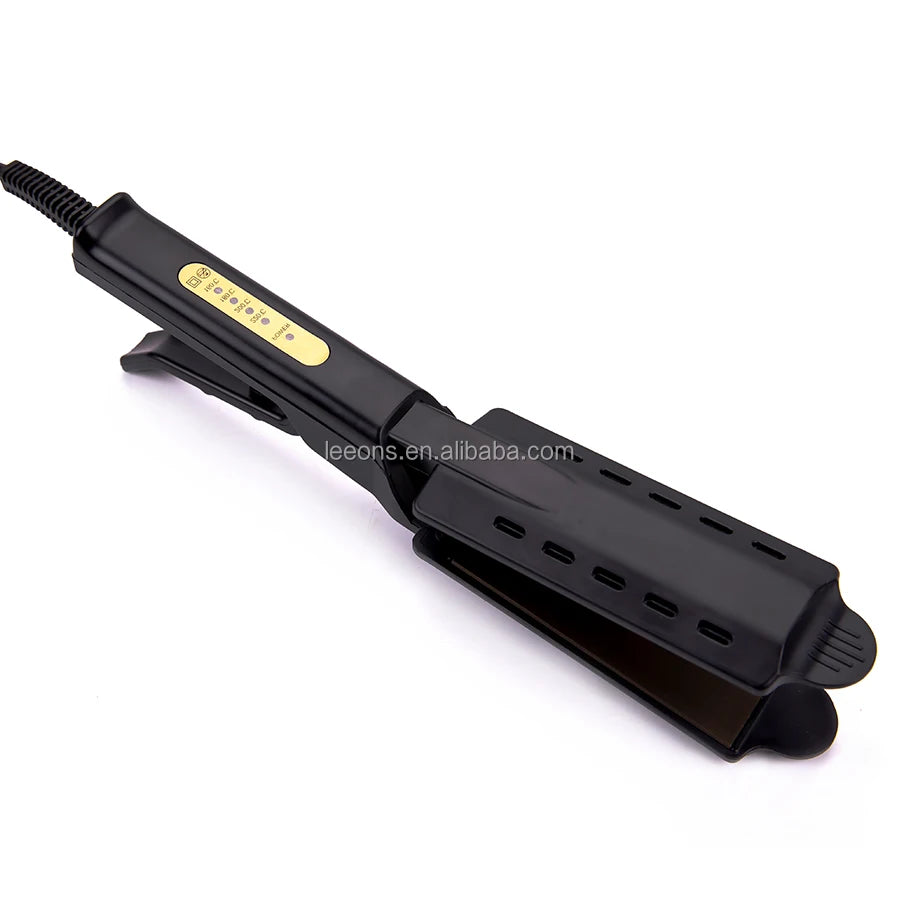 Instant Heat Up P Professional Wide Flat Iron Adjustable Temperature Large Titanium Hair Straightener