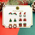 Christmas Earrings for Girls Cute Stud Earrings Sets for Women Teen Girls  Holiday Jewelry Winter Earrings