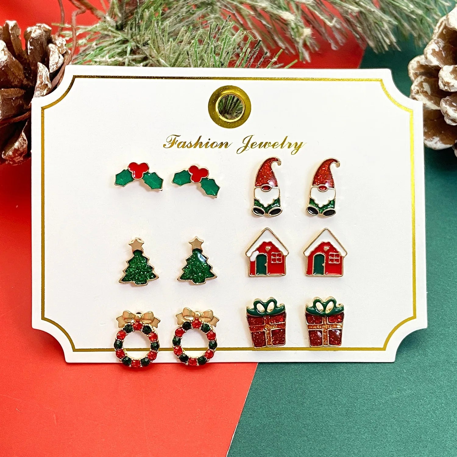 Christmas Earrings for Girls Cute Stud Earrings Sets for Women Teen Girls  Holiday Jewelry Winter Earrings