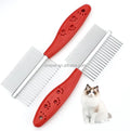 Double Side Needle Pet Special Comb Cat Dog Grooming Knot Hair Removal Cat Flea Cleaning Comb