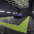 40X40X1.8CM Low MOQ Factory Direct Sale Non Slip Interlocking Garage Floor Tiles Garage Floor Mat for Carwash Detailing Shop