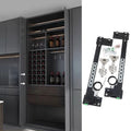 Light Duty Drawer Cabinet Wooden Rail Pivot Hidden Bedroom Pocket Door Slide System Kitchen Wardrobe Sliding for Furniture
